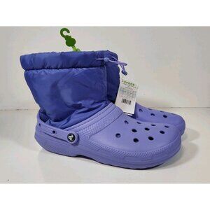Crocs Classic Lined Neo Puff Boot Unisex Men's 12 Women's 14 NWT Violet Purple